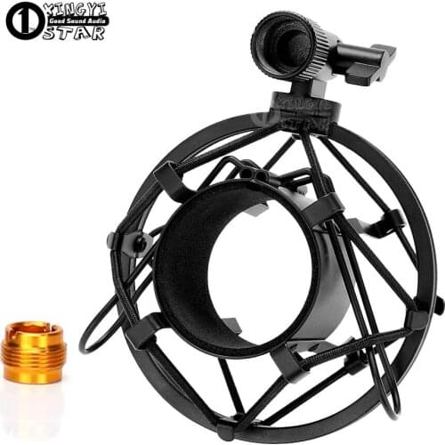 Metal Universal Shock Mount Stand Microphone Spider Suspension Shockproof Boom Mic Holder Clip For ISK RM5 RM6 RM7 RM9 RM10 RM12