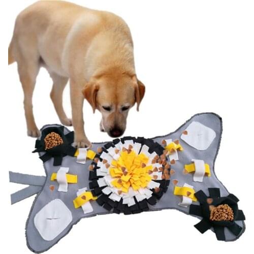 Multifunction Dog Snuffle Mat Non-Slip Bone Shape Washable Pet Snuffle Mat Dog Slow Feeder Pet Supplies