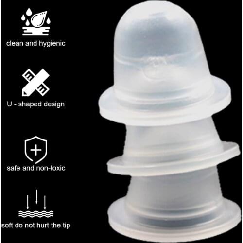 50PCS Soft Microblading Tattoo Ink Cup Cap Pigment Silicone Ink Holder Container For Permanent Makeup Tattoo Accessory Supply