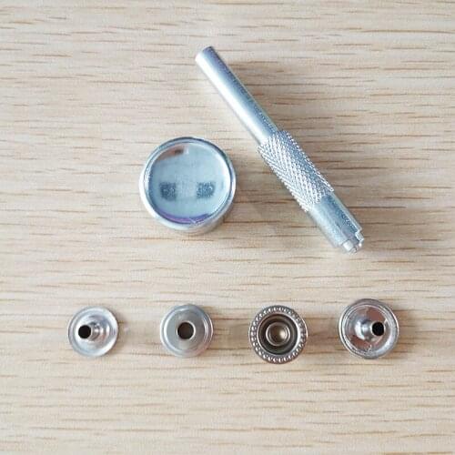 26 Pieces/Set Of Punching Tools With 24 Pieces Of Button Hole Punching Rivets Snap Setter Mold Base Leather Craft Tool