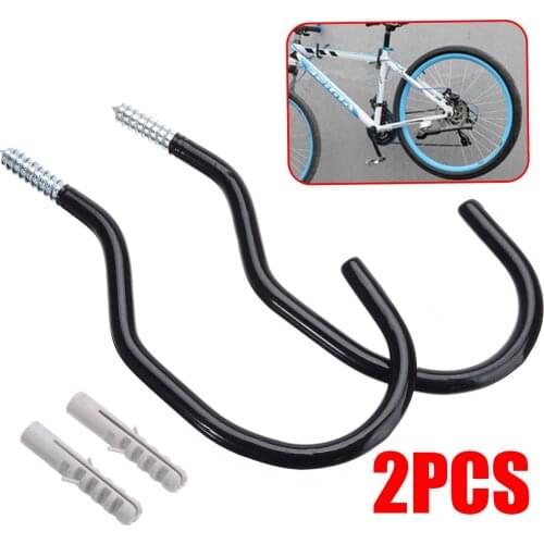 2Pcs Bike Wall Stand Holder Large Road Bicycle Storage Hooks Wall Mount Bike Cycle Hanger Brackets Cycling Bicycle Parts