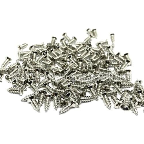 Factory direct iron nickel plated electronic small screw stainless steel screw cross countersunk head self tapping screw