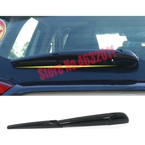 For Toyota RAV4 2019 2020 ABS Chrome/Carbon Fiber car rear Wiper strip Cover Decoration Car Styling accessorie 3pcs