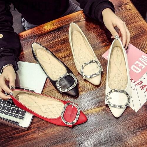 Women Leather Shoes Black Flats Boat Shoes Women Plus Size Shoes For Women Fashion Slip On Feminino Mokasyny Damskie Creepers