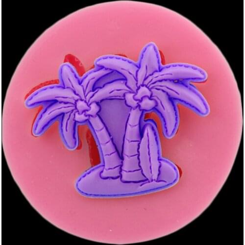 Cake Decoration Coconut Tree-shaped Silicon Mold Fangtang Coconut Chocolate Mold Christmas Decoration Baking