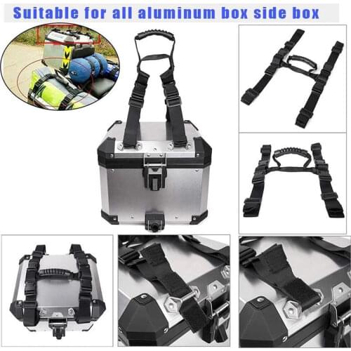 Motorcycle universal side handle, aluminum alloy rope handle and side handle replacement box for Kawasaki NINJA 300 250R ZX636R