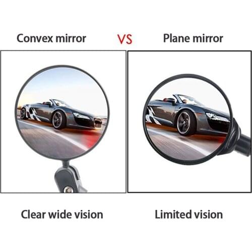 Bike Rearview Mirror 360 Rotation Adjustable Cycling Rear View MTB Road Bicycle Handlebar Mirrors Bike Accessories