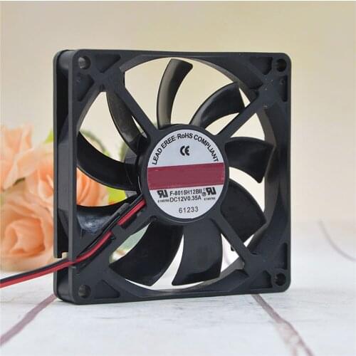 1pcs COFAN Ultra-thin Chassis Large Air Volume Fan F-8015H12BII 12V 0.35A 8cm Cooling Fan Cooler Accessories