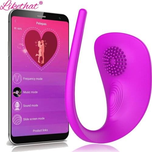 APP Bluetooth Wearable Female Vibrator Dildo For Women G-Spot clitoris stimulation Adult Sex Toy for Women Masturbator Sexy