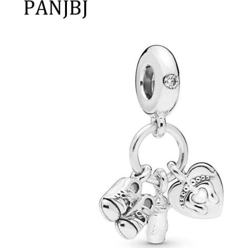 100% 925 Sterling Silver Charm Bead My Little Baby Pendant Charm Enamel Dangle Charms Fit Pandora Bracelets Women Diy Jewelry