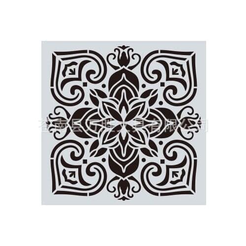 15*15 Mandala Layering Stencils Drawing Spray stencil DIY Scrapbook photo album Decorative Embossing DIY Card Crafts
