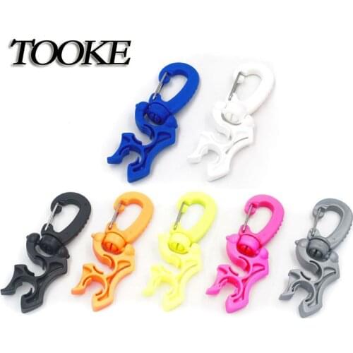 3 PCS/lot Scuba Diving Plastic Double BCD Hose Holder with Clip Buckle hook