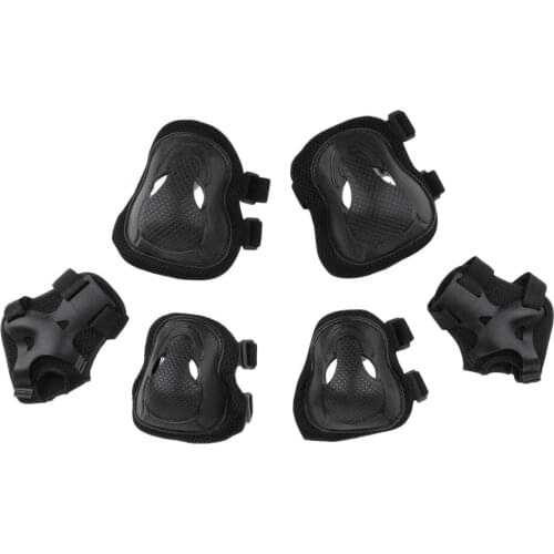 6 Pack Adult Inline Skating Knee Pads for Outdoor Outdoor Black