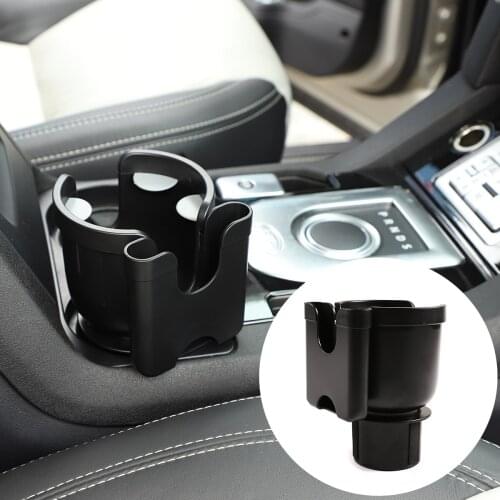 For ABS Car Rotating Cup Holder With Mobile Phone Box Multi-Function Two-In-One Car Water Cup Holder Trim Interior accessories