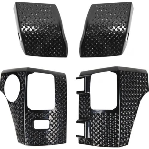 For Jeep Wrangler JK 2007-2017 Car Front and Rear Bumper Corner Wrapped Cover Trim ABS New Styling Molding Accessories