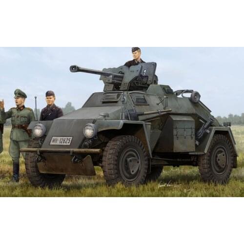 Hobbyboss 83814 1/35 Sd.Kfz.221 Le.Pz.Sp.Wg (Late) Armored Car Kit Tank Model TH05945-SMT6