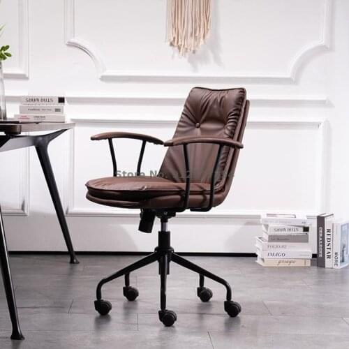 Nordic Computer Chair Simple Home Sedentary Comfortable Lifting Seat Office Chair Backrest Desk Bedroom Rotating Chair