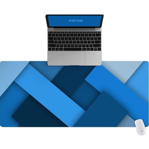 Striped Weave Pattern Office Computer Desk Mat Table Keyboard Big Mouse Pad Laptop Cushion Desk Non-slip Mat Gamer Mousepad Mat