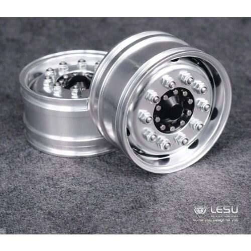Metal LESU Front Hub for 1/14 TAMIYA RC Tractor Truck Axle Wheel Bearing Brake DIY Dumper Car Model