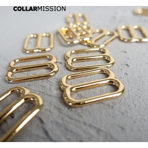 Retailing high quality plated metal buckle adjuster slider for dIY dog collar 20mm sewing Webbing handbag backpack BZK20J