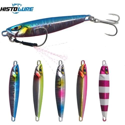 Metal casting jig spoon Fishing Lure 20g 30g shore drag cast jigging lead sea bass lure artificial bait slow jig fishing tackle