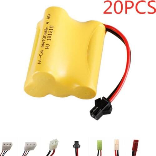 4.8v 700mah NiCd Battery For Rc toys Cars Tanks Robots Boats Guns NI-CD 4.8v Rechargeable Battery 4* AA Battery Pack 20Pcs