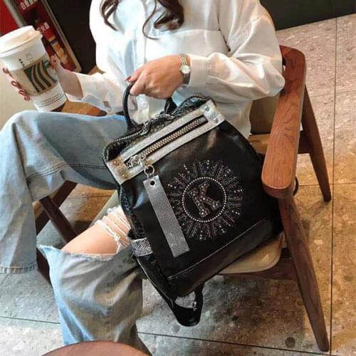 2020 New Fashion Womens Backpack High Quality Teen Leather Backpack Girl School Girl Shoulder Bag Bagpack Mochila