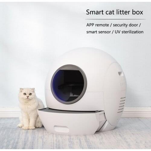 New Smart Cat Litter Box Fully Enclosed Deodorant Cat Toilet Automatic Shoveling Of Feces Uv Sterilization Quiet And Low Energy