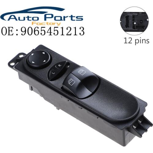 Front Left Master Power Window Switch For Mercedes Sprinter W906 VW Crafter A9065451213 9065451213