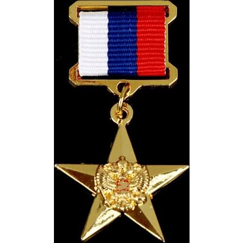 Russia Double Headed Eagle Badge Lapel Pins Metal Badge Medal Souvenir