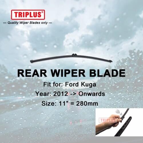 Rear Wiper Blade for Ford Kuga (2012-Onwards) 1pc 11" 280mm,Car Rear Windscreen Wipers,for Back Window Windshield Blades
