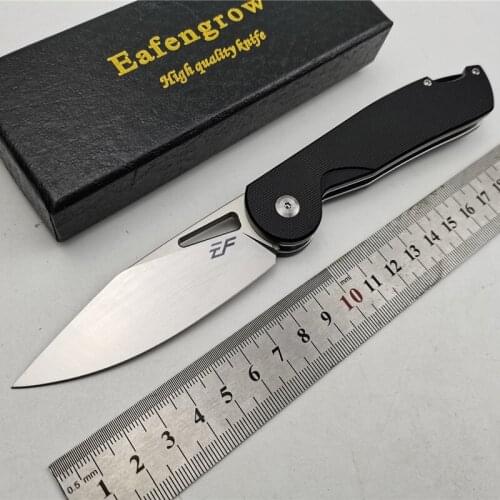 Eafengrow EF950 Folding Knife D2 Blade G10 Tactical Camping Pocket Hunting Fruit EDC Kitchen Outdoor Rescue Tool Survival knife