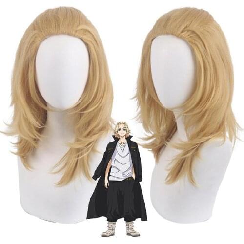 Tokyo Avengers Manjiro Sano Lord Santo Tokyo Swastika Avenger Sano Manjiro Light Golden Big Back Header Turned Short Hair