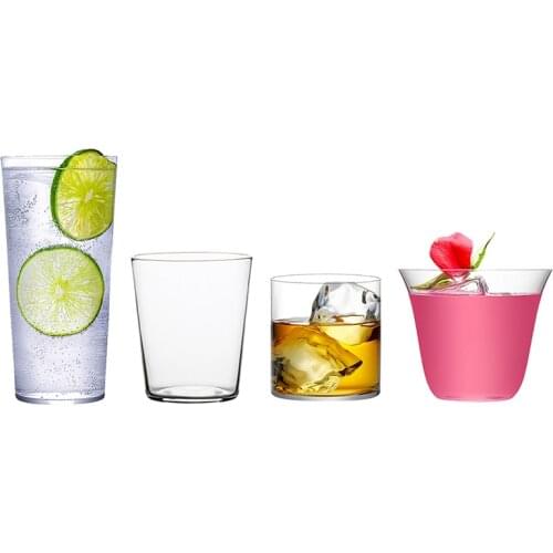 Extra Light Juice Glasses Collins Glass Cocktail Glass