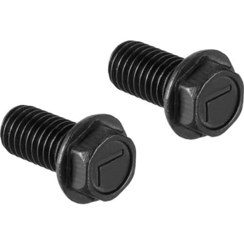 Uxcell 2pcs/lot Hex Head M8x16mm M10x20mm M10x25mm Hex Flange Bolts Left Hand Thread 8.8 Grade Carbon Steel Black High Quality