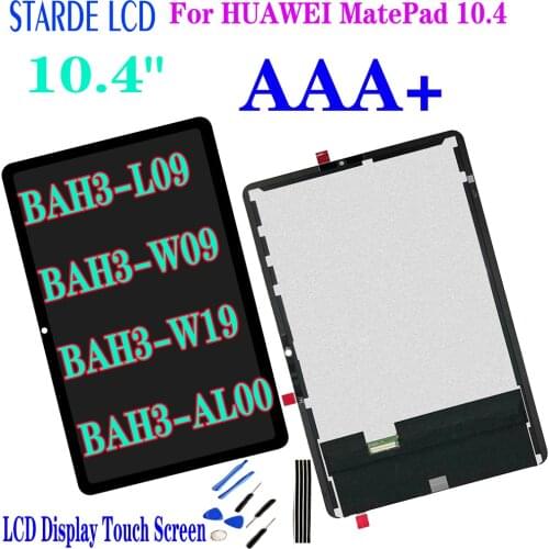 10.4" LCD For HUAWEI MatePad 10.4 BAH3-L09 BAH3-W09 BAH3-W19 BAH3-AL00 BAH3 LCD Display Touch Screen Digitizer Assembly Replace