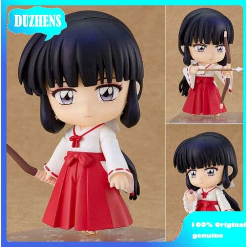 100% Original: Anime Inuyasha Kikyou Q version figma Action Figure Anime Figure Model Toys Figure Collection Doll Gift