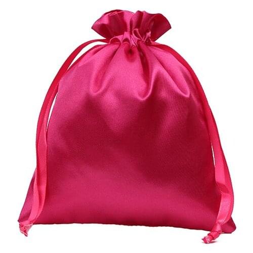 100pcs CBRL small Satin drawstring pouches Satin jewelry pouches Satin gift pouches bags custom logo earphone bag gift bag