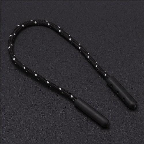 100Pcs Color Rope Zipper Pull Apparel Bag Tactical Backpack Accessories Zip Puller DIY Zipper Head Cord Strap Lariat Slider