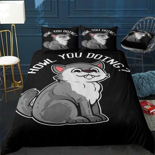 Howl You Doing Funny Pers Duvet Cover Comfortable Quilt Home Decora Design Universal Bedding Set Bedclothes+Pillowcase 3pcs