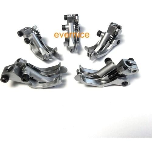 5 Sets Size Right Spring Edge Guide Presser Foot For Durkopp Adler 367,467 & 767