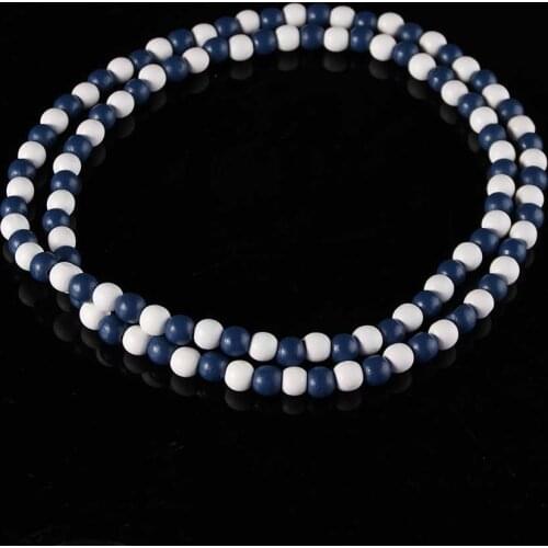 Wholesale 10pc/lot DIY Hip Hop Wood Beads Chain Necklace Mens Rock Wooden Long Chain Necklace Male Wood Jewelry Party Gift