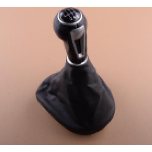 6 Speed Gear Shift Stick Knob Gaiter Boot Cover Frame Fit For Seat Leon II Toledo III Altea XL 2006 2007 2008 2009