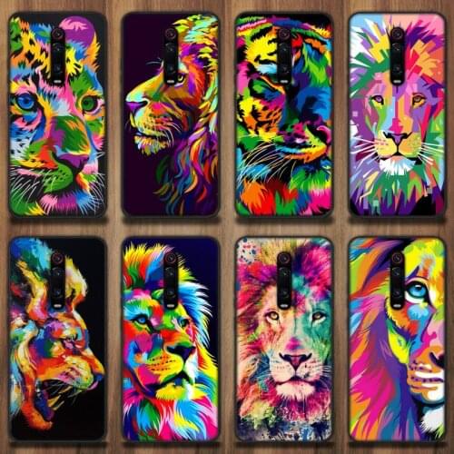 Color Lion Tiger Animal Phone Case For Redmi 6 4X 7 7A 8 GO K20 Note 4 4X 5 5A 6 6 Pro 7 8 8pro