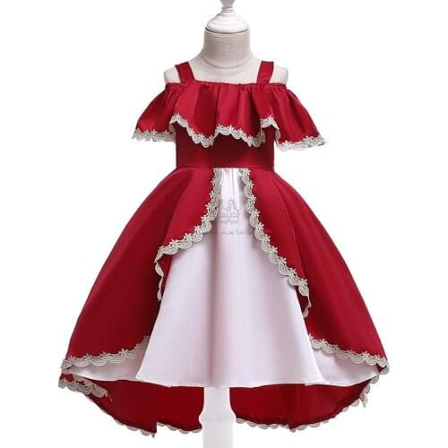 Girls Princess Kids Dresses for Girls Tutu Lace Ball Gown Baby Girls Clothes Children Wedding Party Dress vestido infantil