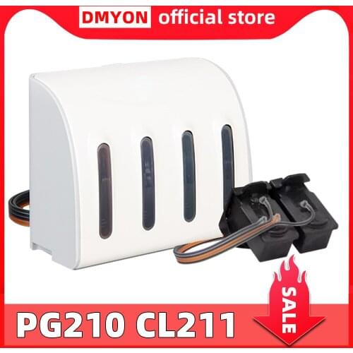 DMYON Compatible for Canon PG210 CL211 Continuous Ink Supply System MX320 MX330 MX340 MX350 MX410 MX420 Printer Ink Cartridge