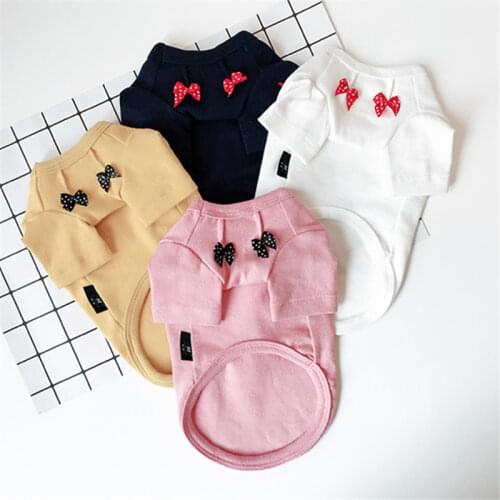 Dog T-shirt Pajamas Spring Summer Pet Clothing for Dog Tee Shirt Coat Cat Puppy Chihuahua Poodle Bichon Schnauzer Dog Clothes
