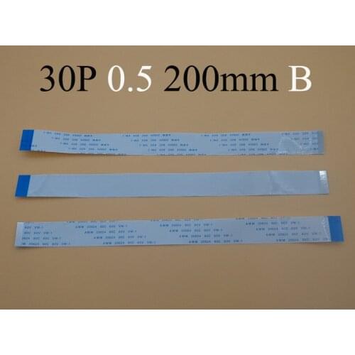 5pcs New FFC FPC flat flexible cable 0.5mm pitch 30 pin 30pin Reverse Length 200mm Width 15.5mm Ribbon Flex Cable