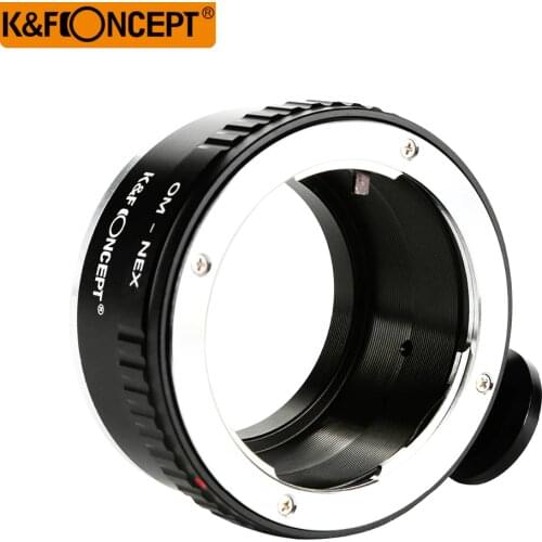 K&F Concept Lens Adapter Ring With Tripod For Olympus OM Zuiko Lens To Sony Nex E Mount DSLR Camera Body
