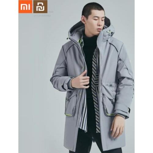 Xiaomi youpin down jacket life mens casual down jacket 90% white duck down 4 waterproof winter long mens down jacket smart